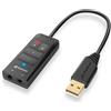Sharkoon Scheda audio esterno Sharkoon SB2 7.1 canali 93dB USB per Pc Nero [SB2]