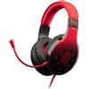 QUBICK TAKE TWO Cuffie Qubick AC Milan ACMU0209 A padiglione 3.5mm Da gioco per PS5/PS4/XBX/XB1/Switch/PC con microfono Rosso/Nero [ACMU0209]