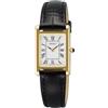 Seiko Orologio da polso classico da donna in colore nero con cinturino in pelle, impermeabilità: 5 bar, diametro della cassa: 19,6 mm, SWR108P1