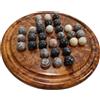 Terrapin Trading Ltd Set Solitaire In Legno Thuya Marocchino & Pietra 20cm/8 Fair Trade