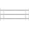 Alberts 563639 Inferriata per finestre Secorino Style, estendibile per finestre esterne, griglia antieffrazione, zincata blu, 450 x 1000-1500 mm