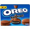 Oreo Banadas Choco, Biscotti con copertura al Gusto di Cioccolato al Latte, Il tuo Oreo avvolto da una golosa copertura di Cioccolato, 246g (6 monoporzioni da 41g)