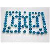 NATURAL ROSE CUT DIAMONDS Rondella Rotondo Perlina Diamante Naturale Lotto 2.4-2.8MM Blu Colore Forati
