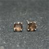 925 Sterling Silver Naturale Fumoso Quarzo Taglio Rotondo 925 Sterling Silver Donna Design Orecchini