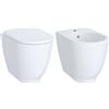 Geberit Acanto Set Sanitari a Pavimento Filo Muro con Fissaggio Nascosto Rimfree