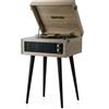 Retrospiler Giradischi a 3 Velocità, Giradischi Bluetooth con Altoparlanti Integrati e Gambe