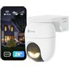 EZVIZ CB8 Lite 4G LTE Telecamera Esterno Senza Fili, 2K+/4MP 360° PTZ Telecamera