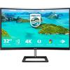 Philips Monitor 32" ( LED 3840x2160 UHD 4K 60Hz ) E LINE Curvo Ultra Wide Color Black 3