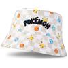 Pokémon Cappello da Pescatore con Personaggio in Multi | Cappello di Protezione Solare Unisex per Bambini | con Pikachu, Charmander, Bulbasaur e Squirtle