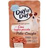 Adoc Day by Day, Alimento Umido Completo per Cani Adulti, Bocconcini con Pollo e Coniglio, 24 Buste da 100 g, Ingredienti Naturali, Senza Conservanti e Coloranti