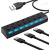 OEM Hub USB con alimentazione - Porte USB multiple - Ricarica e trasferimento dati - Computer portatili e PC - Accessori per l'ufficio - Universale