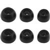 OEM Cuffie con memory foam - Auricolari - Schiuma di memoria - Compatibili con - Cuffie di ricambio - Adatte per - Nero - 6 pezzi di cuffie con memory foam, compatibili con auricolari wireless, cuffie di ricambio (nere)