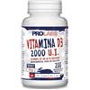 PROLABS - Vitamina D3 2000 UI Colecalciferolo Alto Dosaggio, 1 Compressa al Giorno, Mantenimento di Ossa, Muscoli, Sistema Immunitario, Normali Livelli di Calcio nel Sangue, 200 Microcompresse (50mcg)