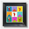Alleria Quadro Partenope Tris Pop con Cornice Nera 73x73 cm