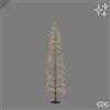 EDG Enzo De Gasperi Albero di Natale Faggio Slim 1080 LED H180 cm Nero IP44 - Albero Natalizio Luminoso