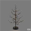 EDG Enzo De Gasperi Albero di Natale LED Faggio Nero 90 MiniLED H45 cm con USB - Albero Natalizio Luminoso