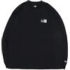 NEW ERA (New Era) T-shirt box cotone oversize New Era logo nero esclusiva per ONSPOTZ taglie M/...