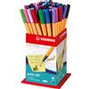 STABILO point 88 - Fineliner - Display da 60 - Colori assortiti