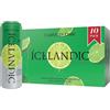 Icelandic Glacial Acqua frizzante, lime di Tahiti, lattine da 330 ml, 10 pezzi