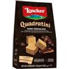 Loacker - Quadratini Dark Chocolate - Cinque Strati di Cialde di Wafer e Quattro di Crema al Cioccolato Fondente - Merenda e Snack - Formato Convenienza - 12 Sacchettini Richiudibili