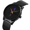 SKMEI Orologi da uomo minimalista sottile impermeabile moda semplice orologio da polso analogico Dress Moon Phase