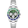 DUXOT Orologio cronografo da uomo Accelero Rainbow da 40 mm con cinturino in acciaio inossidabile massiccio DX-2064