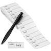 Wodsty 200 etichette termoadesive resistenti al lavaggio, 5,5 x 1,5 cm | 200 pezzi per confezione, resistenti al lavaggio fino a 60 gradi, facili da scrivere con penna, per uniformi