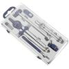 Luxshiny Kit Compasso Professionale in Abs Blu Multi-funzione Calibro di Precisione per Artisti e Studenti, per Disegno Tecnico e Materiale Scolastico