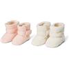 Amazon Essentials Caldi Stivaletti Invernali Pull-On con Chiusura a Strappo Unisex - Bimbi 0-24, Confezione da 2
