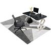 Tehocwiz Tappeto Salvapavimento Antiscivolo 130 x 150 cm Tappeto per Sedia Gaming | Poliestere Ufficio protettore del Pavimento, Tappetino di Protezione, Tappetino Gaming Pavimento per Parquet Pavimenti Duri