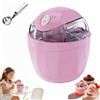 Generic Macchina per Gelato Fatta in Casa, Gelatiera Mini Compatta 500 ml per Yogurt Gelato e Sorbetti, Preparazione Rapida in 15 Minuti con Funzionamento One Touch, Cucchiaio Incluso