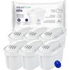 Aquafloow Cartucce Filtranti per Acqua 6 Pezzi per Caraffa Filtrante | Compatibili con Dafi Crystal, Astra, Omega, Laica, Philips, Brita Maxtra+, Style, Marella, Elemaris, XL, Fun