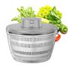 YIK TUNG Centrifuga per Insalata Elettrica Automatica, Grande Capacità 4L, Cestello in Acciaio Inox, Corpo in Plastica ABS Alimentare, Facile da Usare, Asciuga Verdure e Frutta (Grigio)