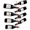 Agplex Portabottiglie da Parete Cantinetta Vino da 8 Bottiglie Trasparente | MADE IN ITALY - Porta bottiglie di vino in vetro acrilico 6mm, montaggio a muro, per cucina, enoteca, cantina vino, design