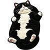 Generic Tappeto soffice a forma di gatto, lavabile, in finto peluche, 40 x 60 cm, per arredamento per la casa e gli amanti dei gatti, in morbido materiale shaggy, antiscivolo, per camera da letto e soggiorno