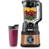 Ninja Frullatore Detect Power Pro 2 in 1 e Monoporzione 1200W, Caraffa da 2L, e 1 Bicchiere Monoporzione, per Frullare, Tritare Verdure e Bevande Ghiacciate, Colore Nero/Rame, TB301EUCP