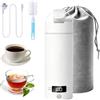 MEIQJIE Piccolo Bollitore da Viaggio, Mini Bollitore Portatile, 500 ml | Acciaio Inox 316, 4 Livelli di Temperatura, Ideale per Tè, Caffè, Latte e Cioccolata Calda