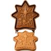 Generic Mini stampo antiaderente per torta con presepe in ABS, religioso per la | Superficie antiaderente in ABS per uso alimentare, cottura festiva della chiesa domestica, stampo presepe in rilievo 3D