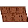 Zerodeko Stampo in Silicone Animali 6 Cavità Per Cioccolato E Torte Compatibile Forno Microonde Frigorifero E Lavastoviglie 27.50 X 16.50 X 1.00 Cm