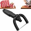 Generico Handheld Fat Trimmer For Beef & Pork, Beef And Pork Slicer | U-Shaped Curved Holder Targets Surface Fat, For Steak Carving & BBQ Kitchen Prep(2pcs)