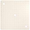 WohnDirect Tappetino doccia 60x60 cm antiscivolo, Made in Italy - Crema | Produzione italiana, formato quadrato universale per piatto, box e vasca