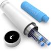 DISONCARE 60H Smart Borsa Termica Insulina Temp-display,Borsa Frigo Per Medicinali Per Lunghi Viaggi,Astuccio Insulina Portatile per Diabetici Con 2 Bottiglie e QR Etichetta Medica(Polar Bianco)