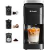 LLIVEKIT Macchina da Caffè 3 in 1 Multicapsula 20 Bar, Serbatoio 920ml | Compatibile Nespresso/Dolce Gusto e Caffè Macinato, Riscaldamento 40s, Autopulizia, Vassoio Raccogligocce Regolabile