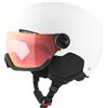 Alpina Arber Visor - Casco da sci sicuro e leggero per adulti, con visiera Alpina di alta qualità, assorbimento ottimale degli urti, white matt, M (54-58)