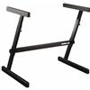 QUIK LOK - Z/716 SUPPORTO TASTIERA "Z" Regolabile, Acciaio Heavy‑Gauge 67‑85 cm, Larghezza 86,4 cm, Portata 113 kg, Nero