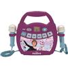 Lexibook, Frozen, Portable karaoke digital player for kids, Microphones, Light e