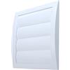 MKK L3 Griglia di ventilazione Ø 150 mm bianco con lamelle di gravità, rete per veneziane e zanzariera, griglia in plastica ABS, resistente alle intemperie, protezione dagli insetti, lamelle mobili