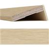 generico Coprifilo / Mostrina piatta impiallacciata 80 x 12 x 2250 mm con aletta 25 mm / Rovere