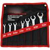 LED LEDS SET 7 PZ CHIAVI ESAGONALI APERTE RACCORDI TUBI FRENI PIEGATE TUBO FRENO 6-22 MM