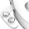 Auralum Bidet per WC Ultra Sottile | Doppio Ugello, Pressione Regolabile